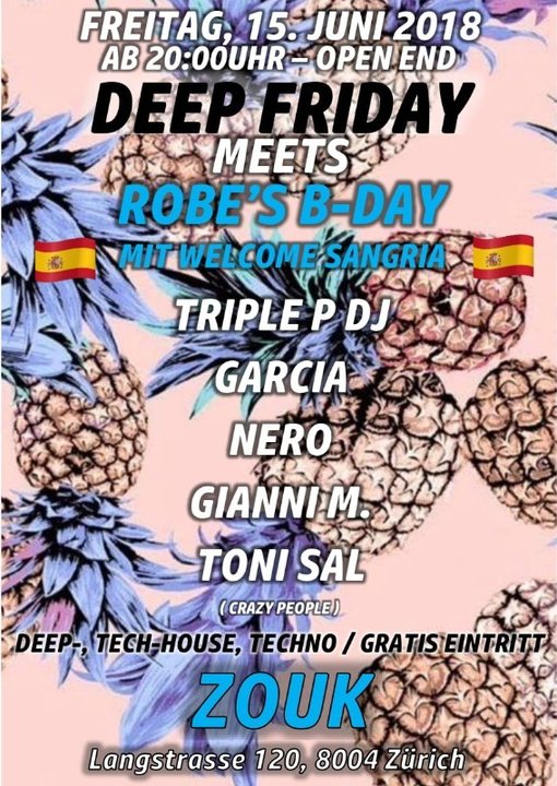 DEEP FRIDAY · 15 Jun '18, 22:00