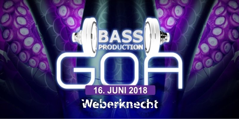 Party Flyer Bassproduction Goa Party 16 Jun '18, 22:00