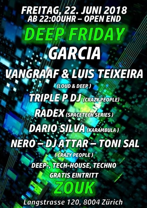 DEEP FRIDAY · 22 Jun '18, 22:00
