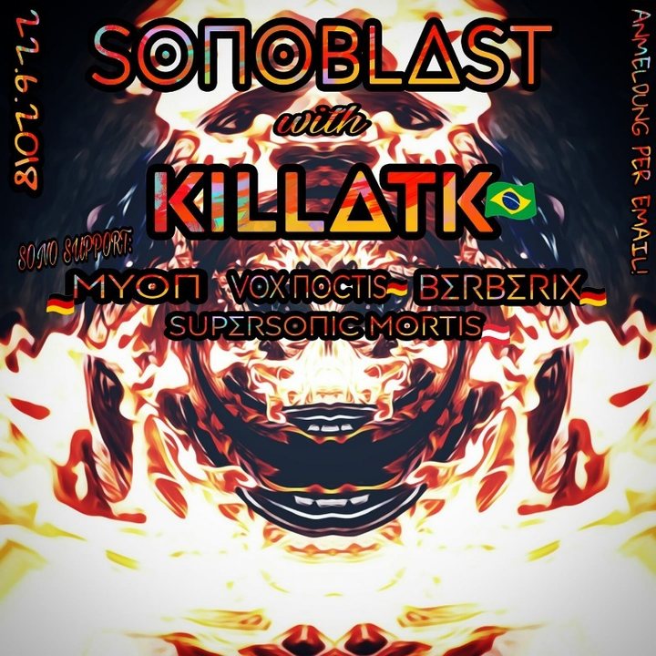 Party Flyer SonoBlast w/ 3h KiLLΔTK 22 Jun '18, 22:00