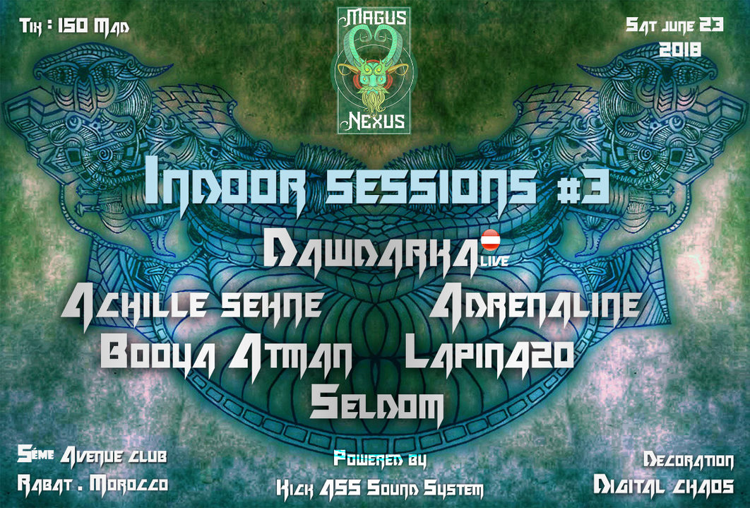 Party Flyer Magus Nexus: Indoor Sessions #3 23 Jun '18, 22:00
