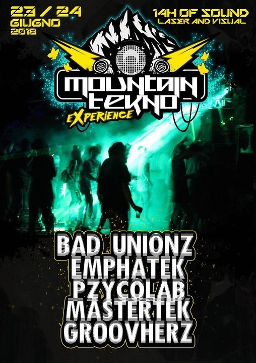 Party Flyer mountain tekno experience 23 Jun '18, 22:00