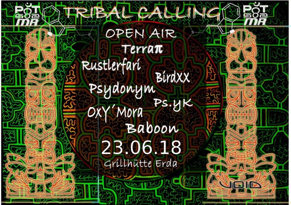 Party Flyer Tribal Calling (Open Air) 23 Jun '18, 19:00