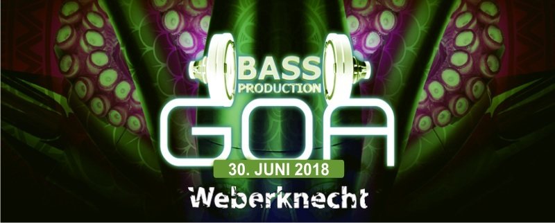 Party Flyer Bassproduction Goa Party 30 Jun '18, 22:00