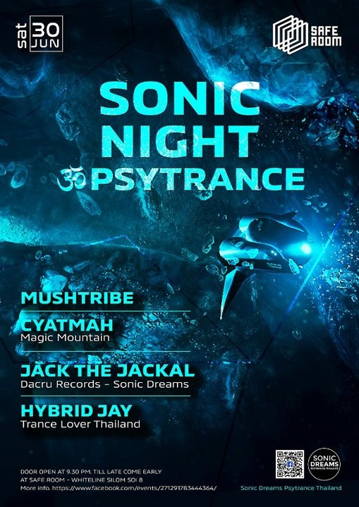 Sonic Night ॐ Psytrance at Safe Room · 30 Jun 18, 21:30