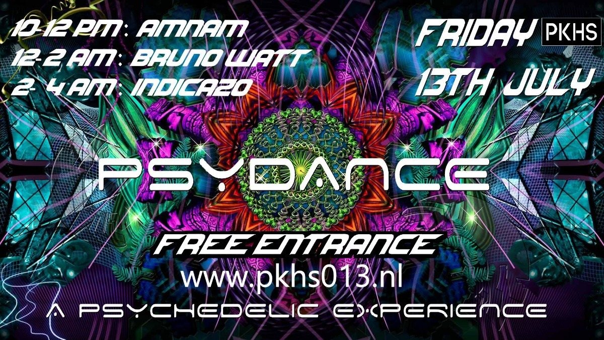 Party Flyer PsyDance - Free Entrance 13 Jul '18, 22:00
