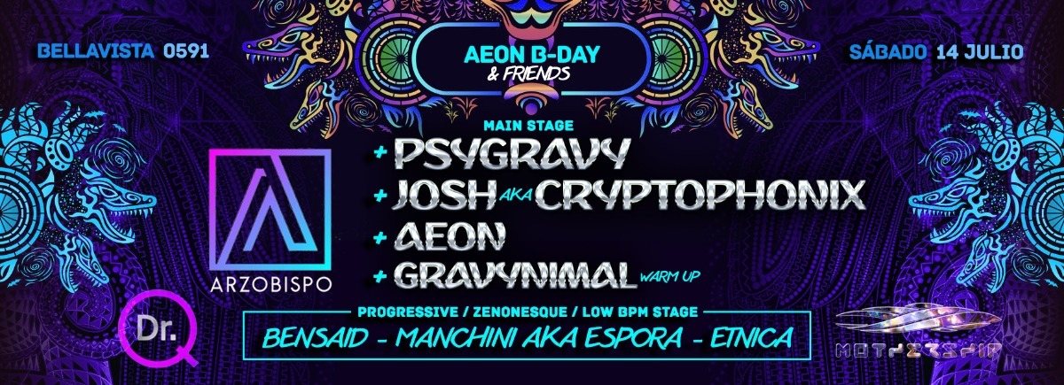 Party Flyer AEON B-DAY 14 Jul '18, 23:00