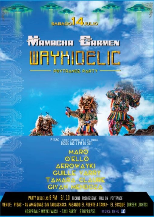 Party Flyer Waykidelic presents: Mamacha Carmen edition 14 Jul '18, 22:00