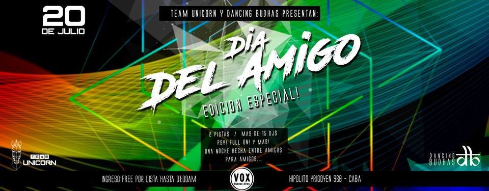 Party Flyer Dancing Budhas Friend's Day 20 Jul '18, 23:30