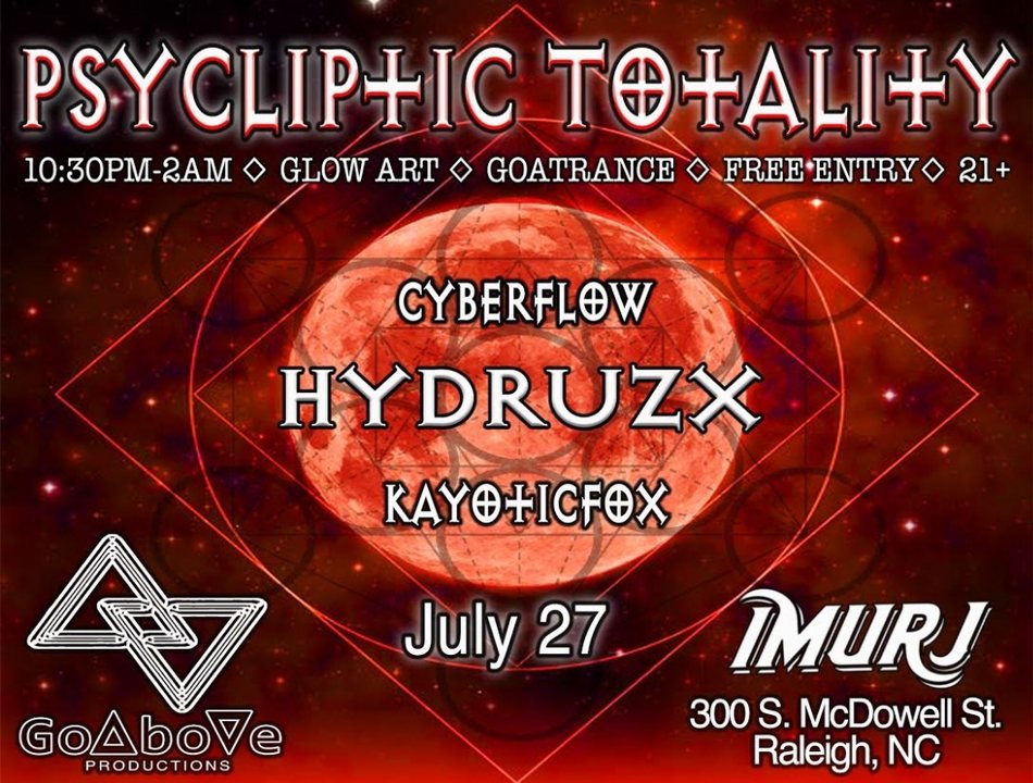 Party Flyer Psycliptic Totality 27 Jul '18, 22:30