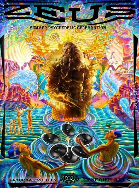 Party Flyer ZEUS - SUMMER PSYCHEDELIC CELEBRATION 28 Jul '18, 22:00