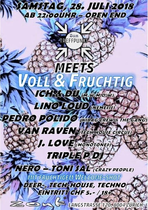 Zum Treffpunkt im Zouk meets VOLL & FRUCHTIG 28 Jul '18, 22:00