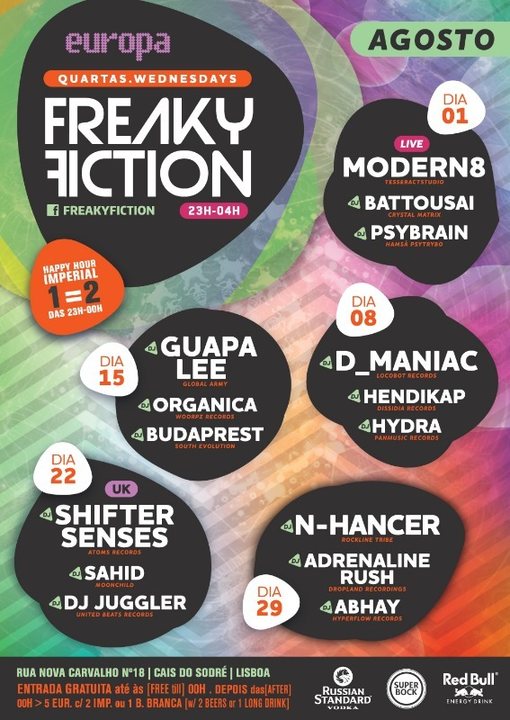 FREAKY FICTION · 8 Aug '18, 23:00