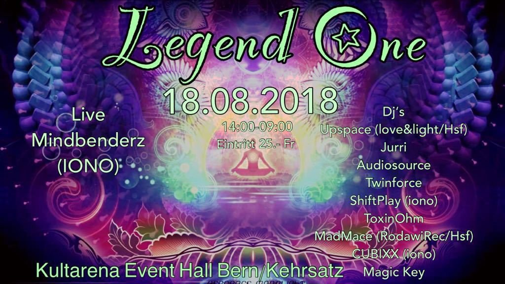 Party Flyer Legend One 18 Aug '18, 14:00