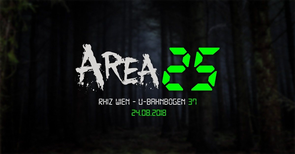 Party Flyer Area 25 - P³ 24 Aug '18, 22:00