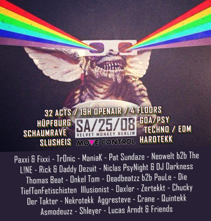 Party Flyer Move Control OpenAir 3 mit Hüpfburg & SchaumFloor + Clubnight 25 Aug '18, 15:00