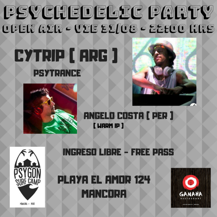 Party Flyer Psychedelic Party - open air 31 Aug '18, 22:00