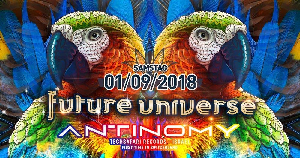 Party Flyer Future Universe w/ Antinomy, Kent Brockmen 1 Sep '18, 22:00