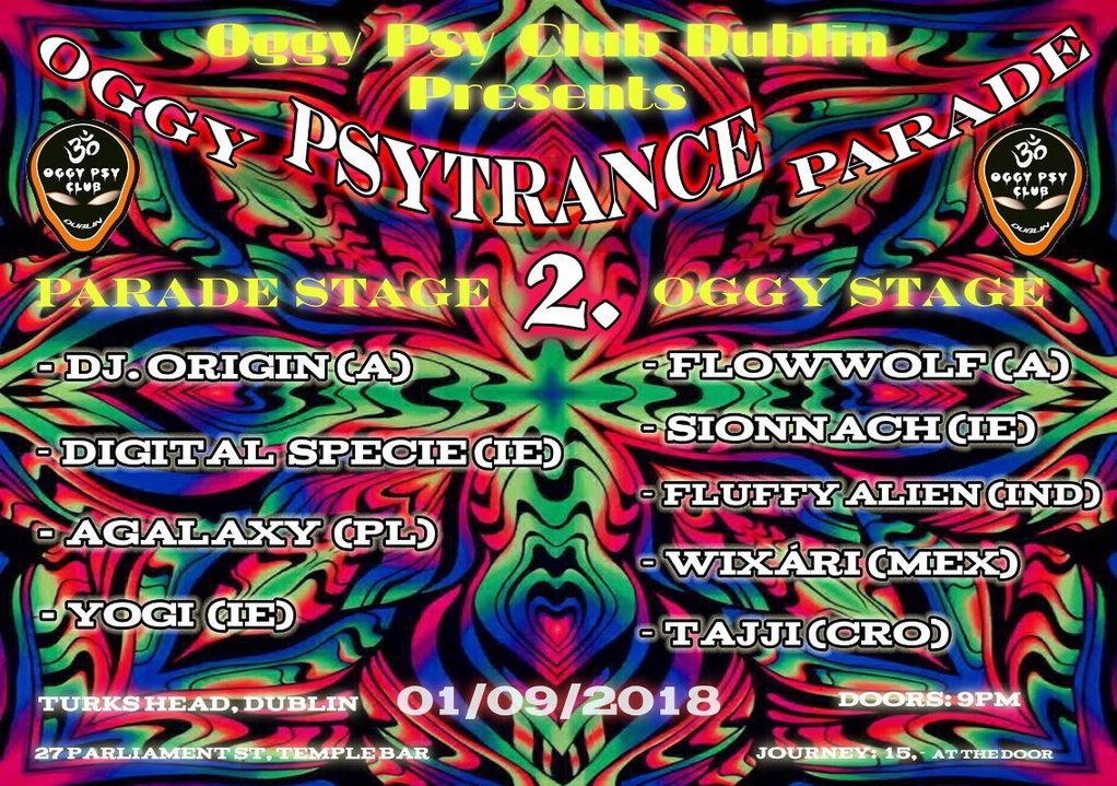 Oggy Psytrance Parade 2 · 1 Sep '18, 21:00