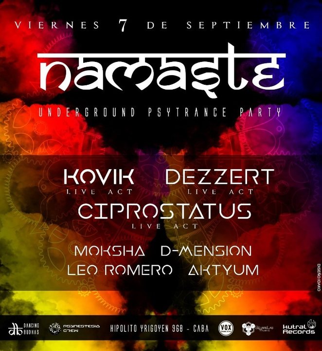 Namaste Undergroud Psytrance Party · 7 Sep 18, 23:30
