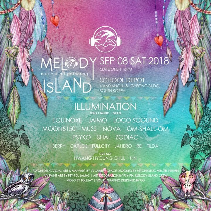 Party Flyer Melody Island Music & Art Gathering - Autumn 8 Sep '18, 15:00