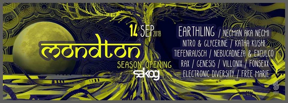 Mondton Season Opening · 14 Sep 18, 21:00