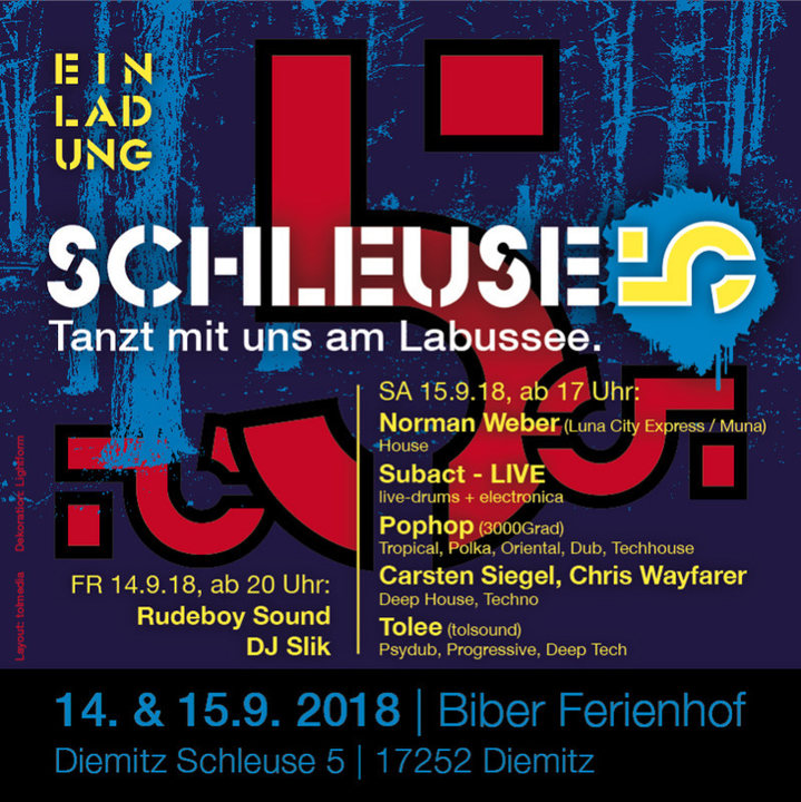 SCHLEUSE 5 · 14 Sep '18, 20:00
