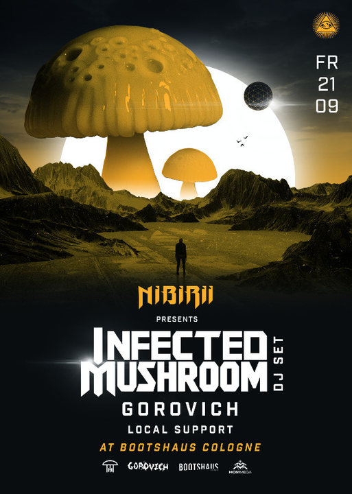 Party Flyer Infected Mushroom (HOMmega) pres. by Nibirii 21 Sep '18, 23:00