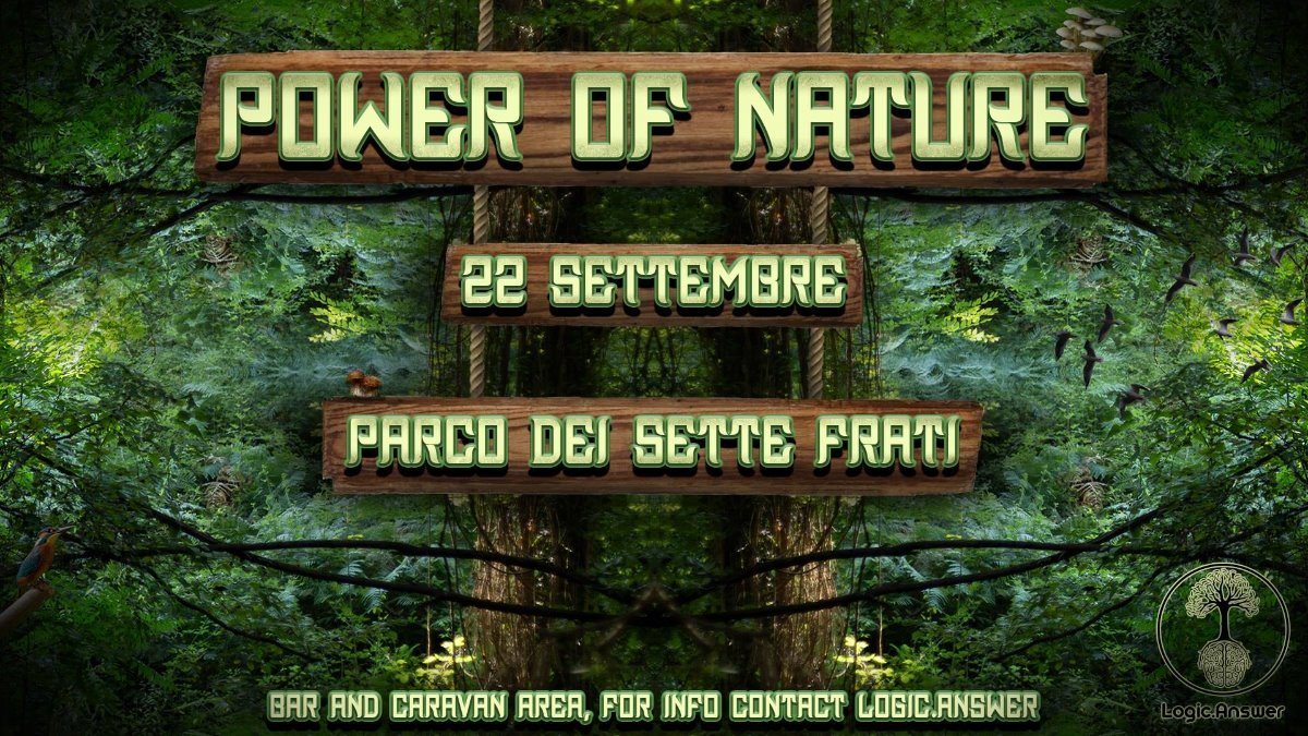 Party Flyer ✧ Power of Nature ✧ 22 Sep '18, 17:00