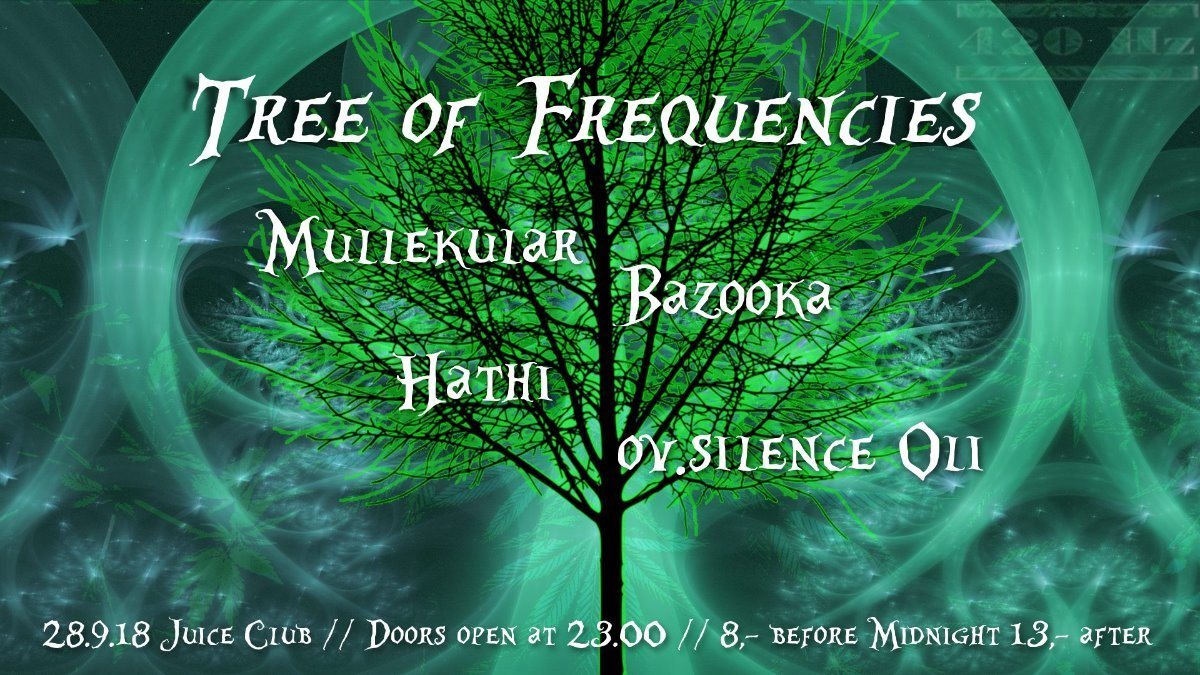 Party Flyer Tree of Frequencies 28 Sep '18, 23:00