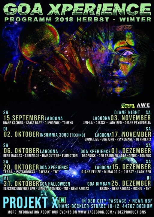 Insomnia 3000 / Special Techno Event / FAPPE & BRU uvm. · 2 Oct '18, 23:00