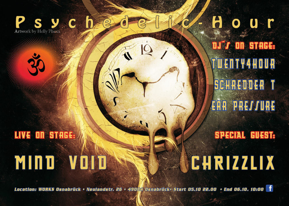 Party Flyer Psychedelic-Hour 5 Oct '18, 23:00