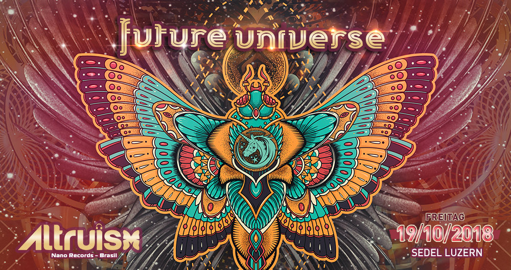 Party Flyer 5 Years Future Universe w/ Thatha / Altruism 19 Oct '18, 22:00