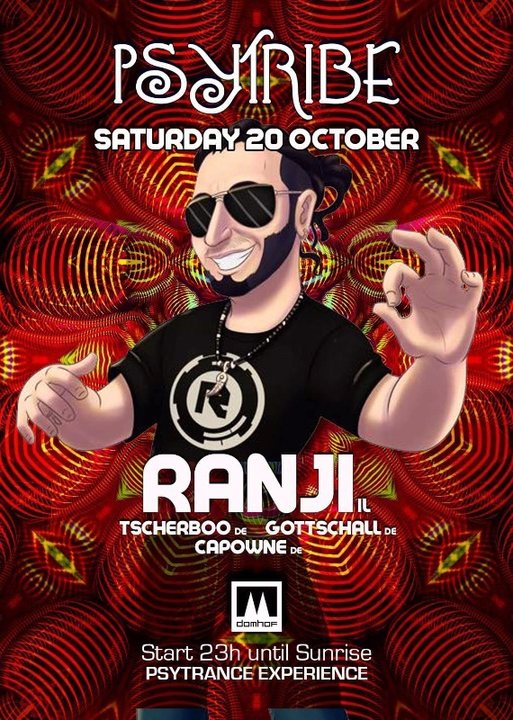 Party Flyer Psy Tribe mit Ranji 20 Oct '18, 23:00