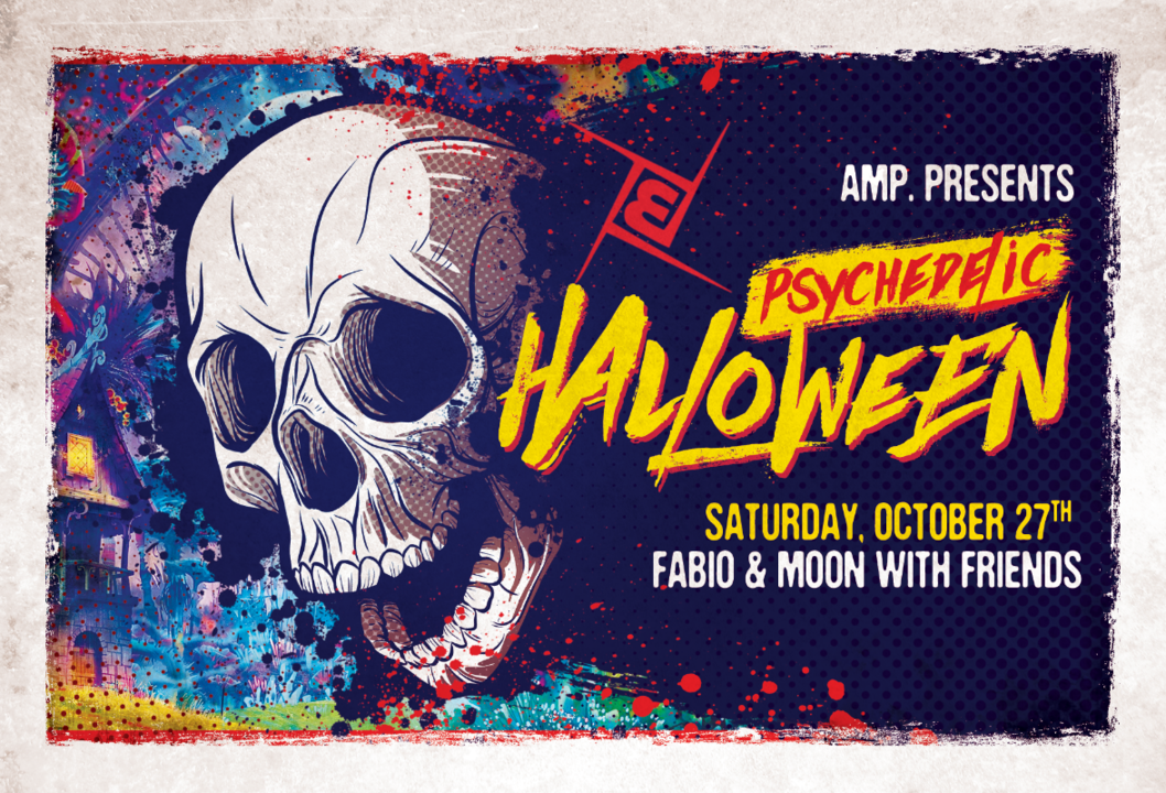 Party Flyer AMP.Halloween /w. Fabio & Moon and Friends 27 Oct '18, 23:00