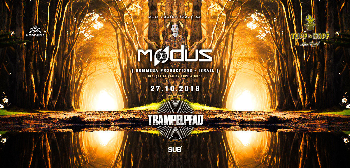 Party Flyer ☆Trampelpfad☆ mit Modus (Hommega) ISR 27 Oct '18, 23:00
