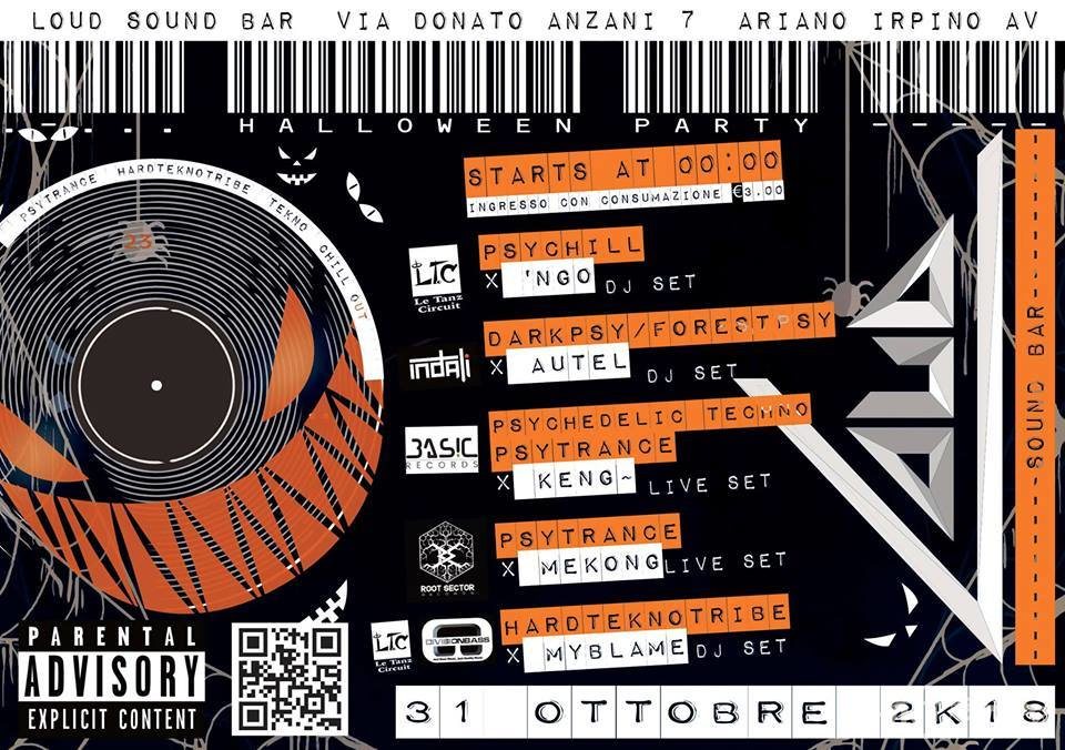HallOWeeN pArTy · 31 Oct '18, 22:00