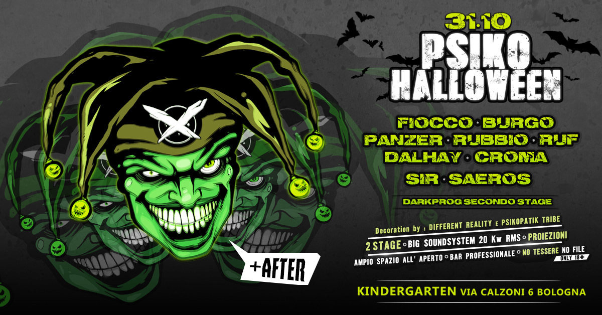 Party Flyer PSIKO Halloween by Psikopatik Tribe 31 Oct '18, 22:00