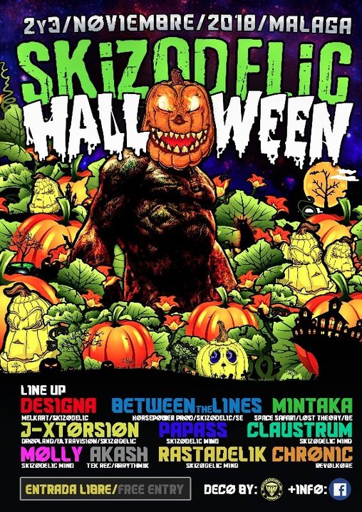 Party Flyer PsyHallowen By Skizodelic Mind 31 Oct '18, 22:00