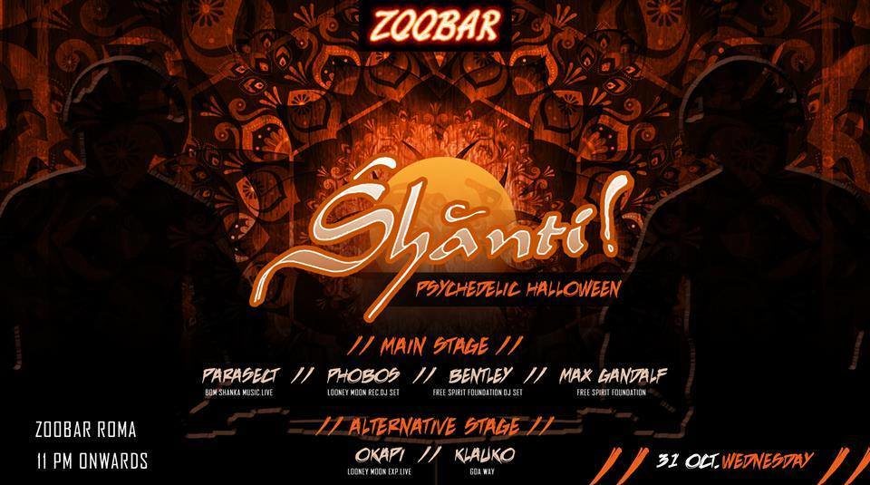 Party Flyer ॐ Śhānti Halloween Nightॐ 31 Oct '18, 23:00