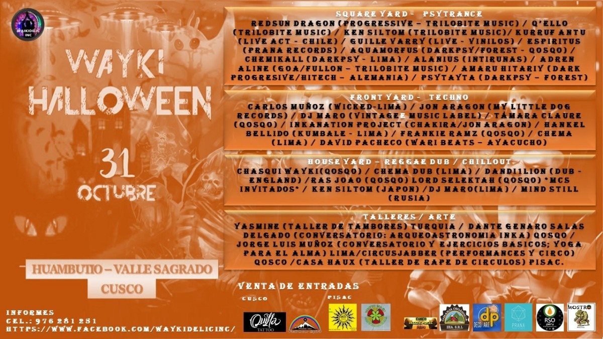 WAYKIHALLOWEEN HUAMBUTIO - OPEN AIR · 31 Oct '18, 12:00