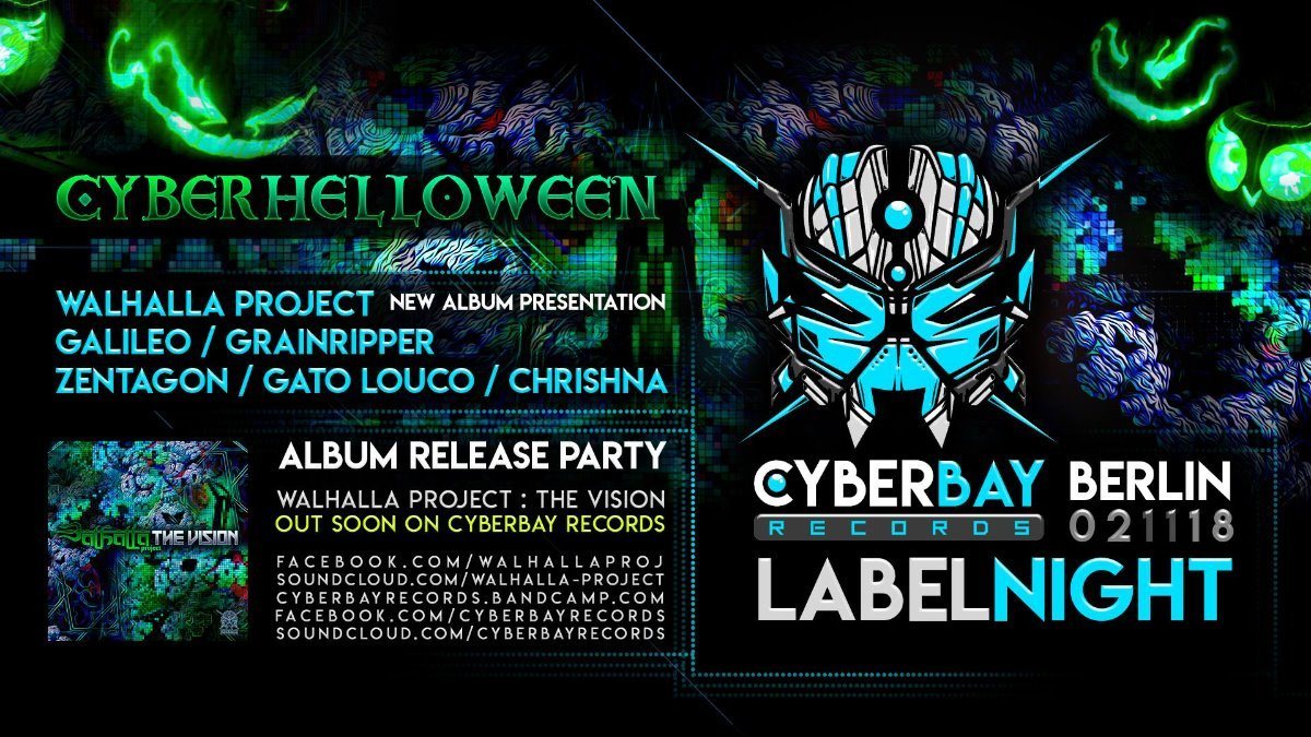 CyberBay Night - Berlin - Walhalla New Album Party release · 2 Nov '18, 23:30