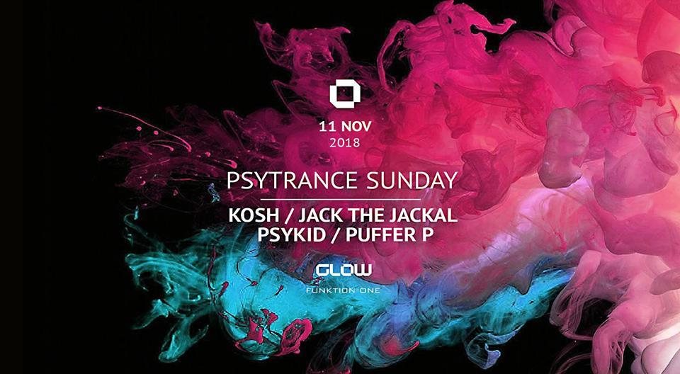 Party Flyer PsyTrance ॐ Sunday at GLOW 11 Nov '18, 21:30