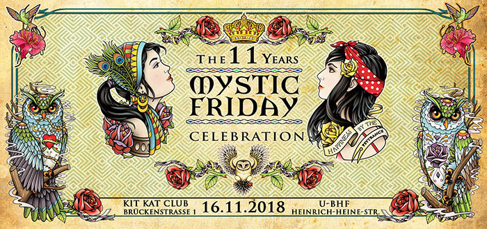 Party Flyer 11 Jahre Mystic Friday 16 Nov '18, 23:00