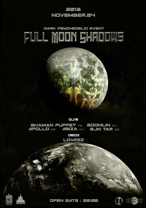 Party Flyer FullMoonShadows 24 Nov '18, 22:00