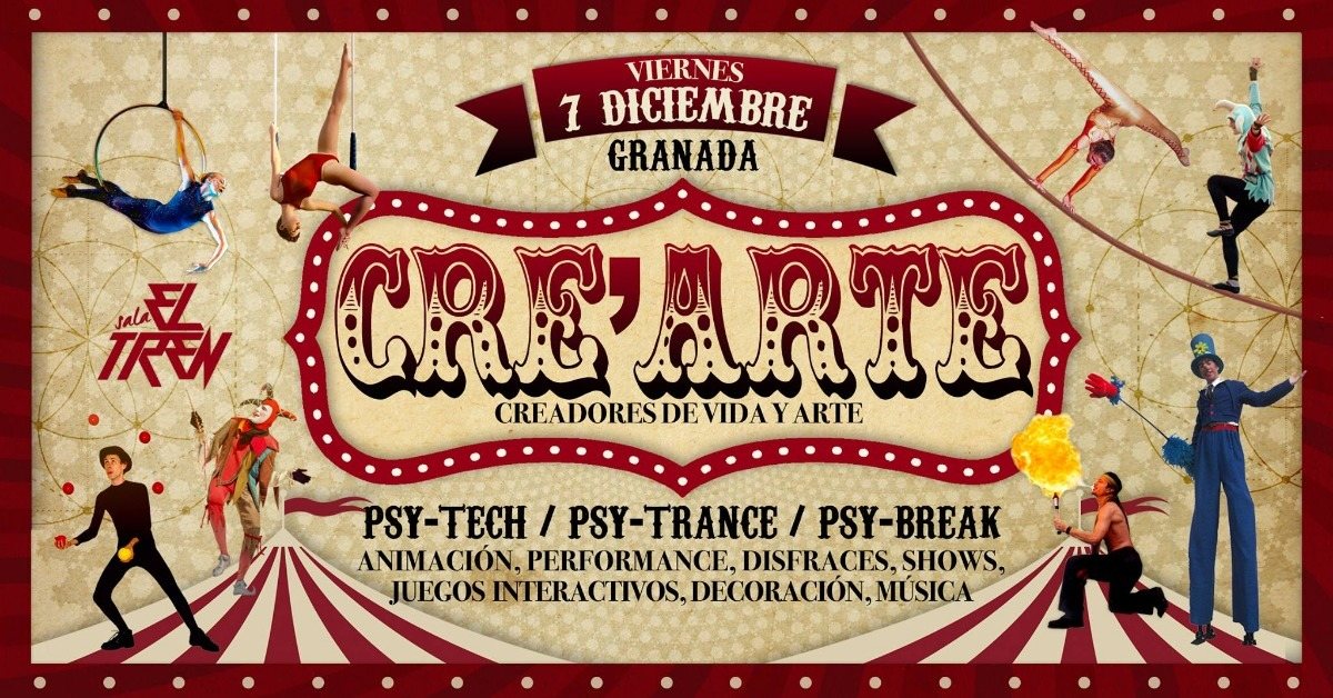 Party Flyer Cre'Arte 7 Dec '18, 23:30