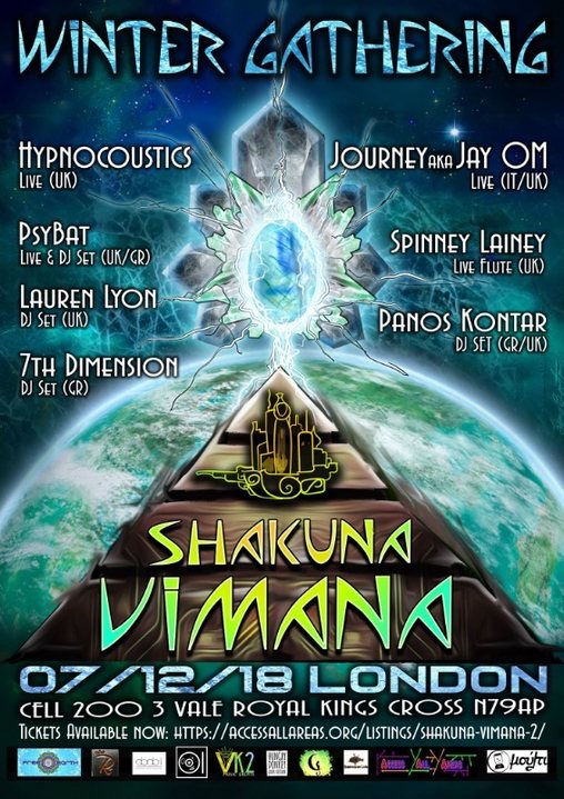 Party Flyer Shakuna Vimana *Winter* Gathering 7 Dec '18, 22:30