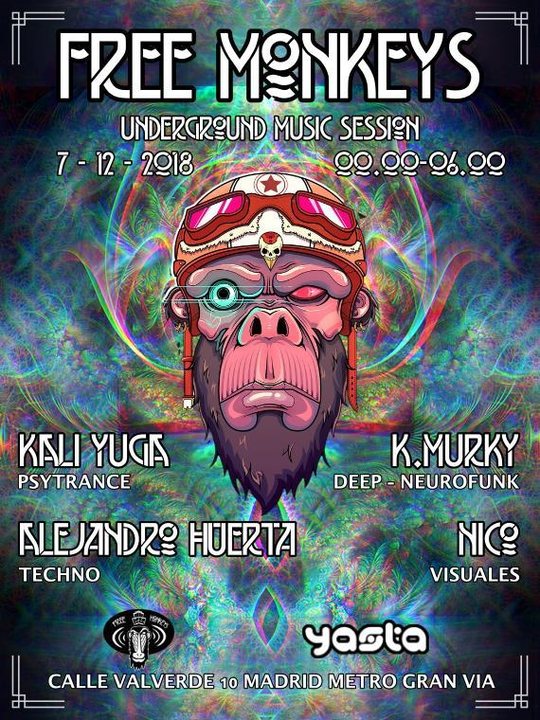 Party Flyer Underground Music Session 7 Dec '18, 23:30