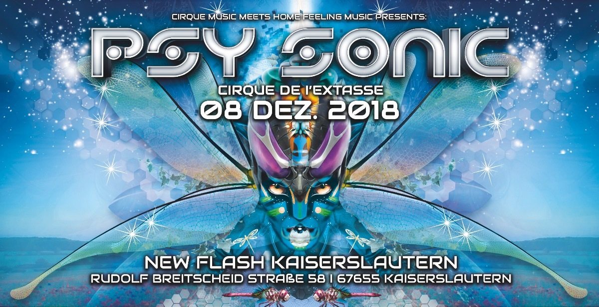 ·•●❂ PsySonic °cirque de l'extasse° ❂●•· · 8 Dec 18, 22:00