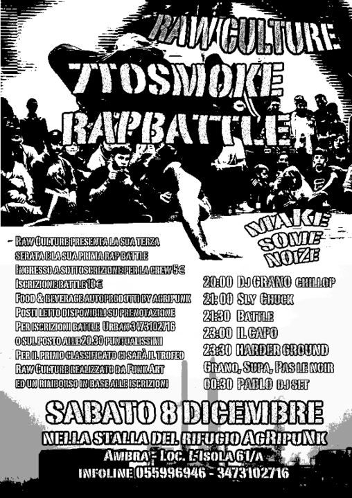 Raw Culture & 7 To Smoke Rap Battle · 8 Dec 18, 20:00